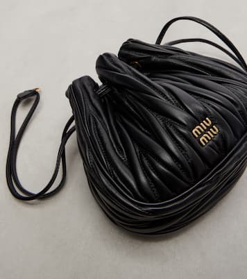 Leather clutch | Miu Miu