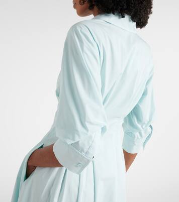 Jazz cotton-blend poplin shirt dress | Simkhai