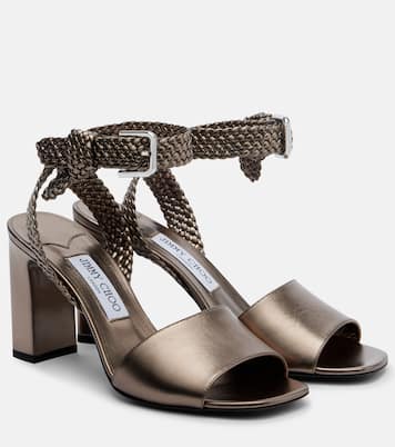 Sandalen Rori aus Metallic-Leder | Jimmy Choo
