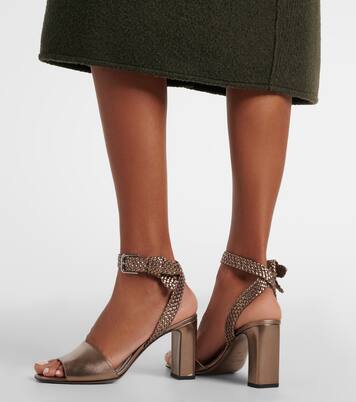 Sandalen Rori aus Metallic-Leder | Jimmy Choo