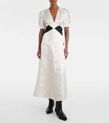 Larkin floral silk midi dress | Gabriela Hearst