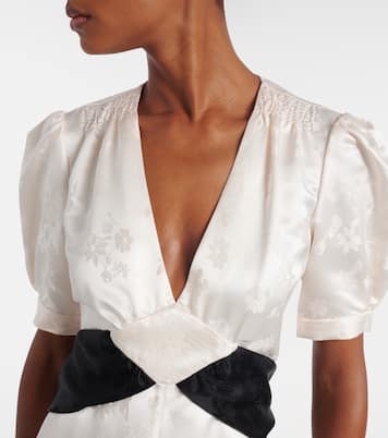 Larkin floral silk midi dress | Gabriela Hearst