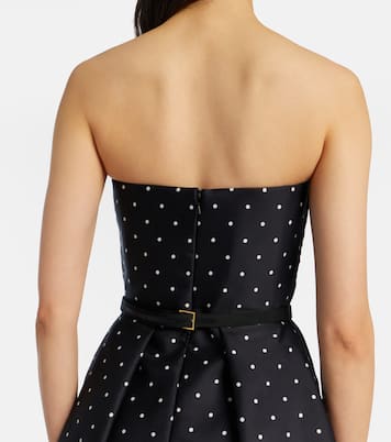 Belted polka-dot gown | Elie Saab