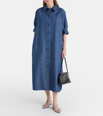 Cotton chambray shirt dress | Jil Sander
