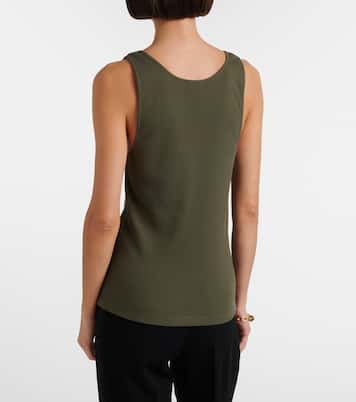 Cassandre cotton jersey tank top | Saint Laurent