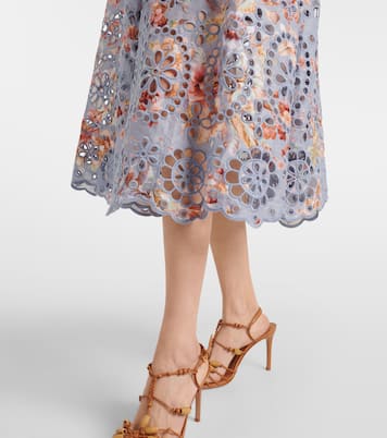 Awaken floral linen midi dress | Zimmermann