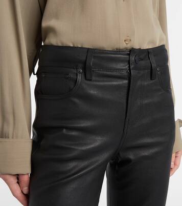 Sophie leather bootcut pants | AG Jeans