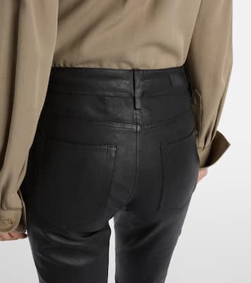 Sophie leather bootcut pants | AG Jeans