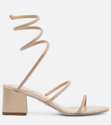 Sandalen Cleo aus Satin mit Kristallen | Rene Caovilla