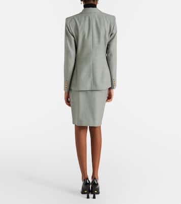 Popeye virgin wool pencil skirt | Blazé Milano