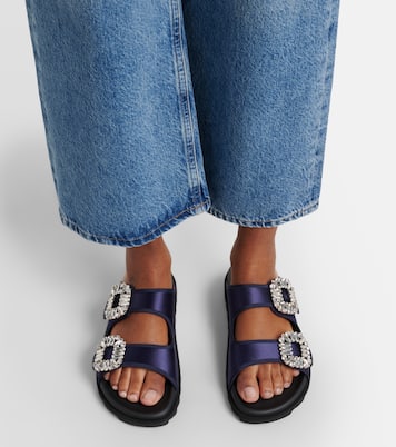 Sandalen Slidy Viv' aus Satin | Roger Vivier