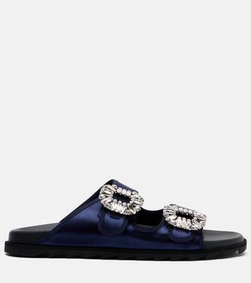 Sandalen Slidy Viv' aus Satin | Roger Vivier