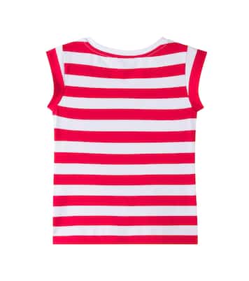 x Hello Kitty striped cotton-blend T-shirt | Monnalisa