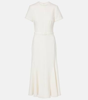 Luisa belted crêpe midi dress | Safiyaa