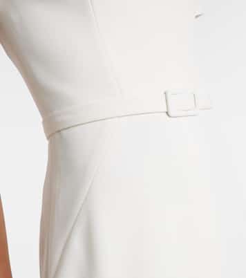 Luisa belted crêpe midi dress | Safiyaa