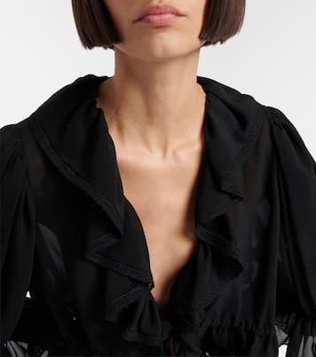 Ruffled silk blouse | Chloé