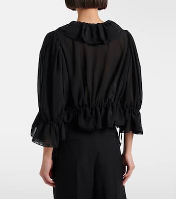 Ruffled silk blouse | Chloé