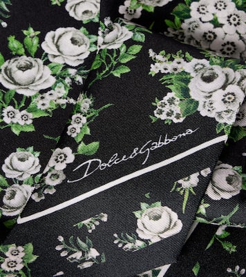 Floral silk twill scarf | Dolce&Gabbana
