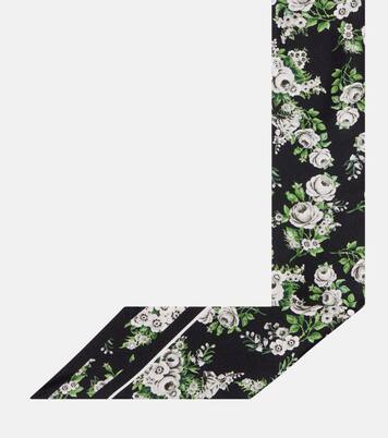 Floral silk twill scarf | Dolce&Gabbana