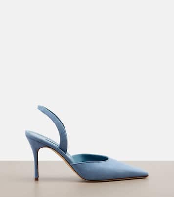 Pumps slingback Borelapla in suede | Manolo Blahnik