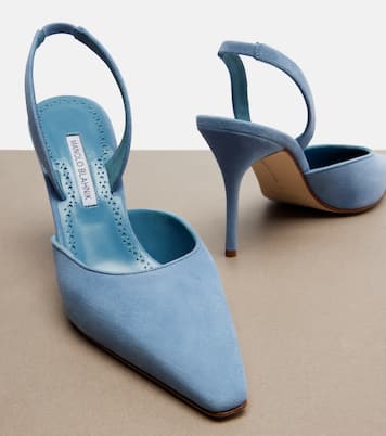Pumps slingback Borelapla in suede | Manolo Blahnik