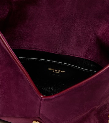Schultertasche Cassandre Small aus Veloursleder | Saint Laurent