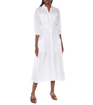 Robe midi chemise Woodward en lin | Gabriela Hearst