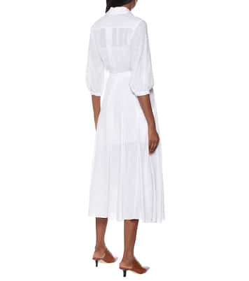 Robe midi chemise Woodward en lin | Gabriela Hearst