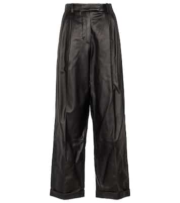 High-rise leather pants | Marni