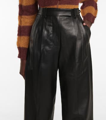High-rise leather pants | Marni