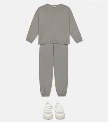 Rumex linen and cotton sweatpants | Caramel