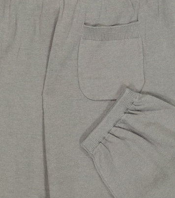 Rumex linen and cotton sweatpants | Caramel