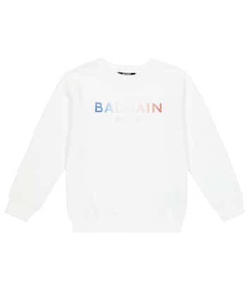 Sudadera de algodón con logo | Balmain Kids