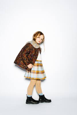 Checked cotton skort | Paade Mode