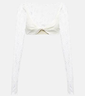 Le Haut Musu lace crop top | Jacquemus