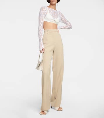 Le Haut Musu lace crop top | Jacquemus
