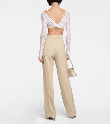 Le Haut Musu lace crop top | Jacquemus