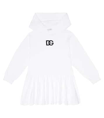 Kleid DG aus einem Baumwollgemisch | Dolce&Gabbana Kids