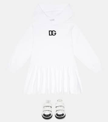 Kleid DG aus einem Baumwollgemisch | Dolce&Gabbana Kids
