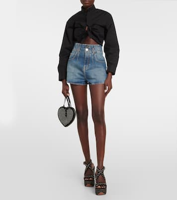 Short en jean à taille haute | Alaïa