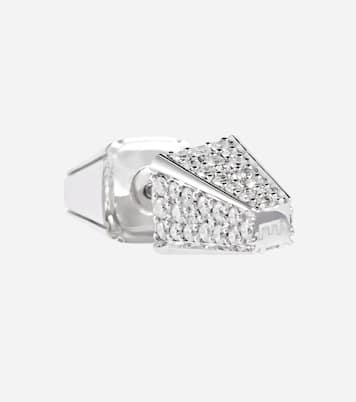 18kt white gold single earring with diamonds | Eéra