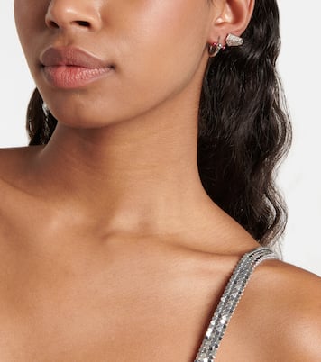 18kt white gold single earring with diamonds | Eéra