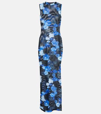 Abito lungo in mesh con stampa | Coperni