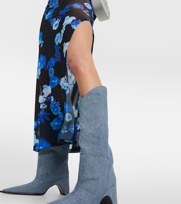 Abito lungo in mesh con stampa | Coperni