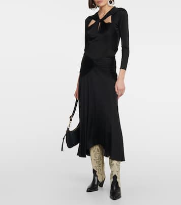 Botas cowboy Leila de piel y ante | Isabel Marant
