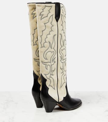 Botas cowboy Leila de piel y ante | Isabel Marant