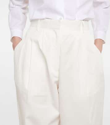 Pantalon Bufus à taille haute en coton | The Row