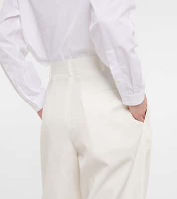 Pantalon Bufus à taille haute en coton | The Row