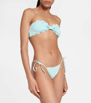 Braga de bikini de tiro medio bordada | Marysia