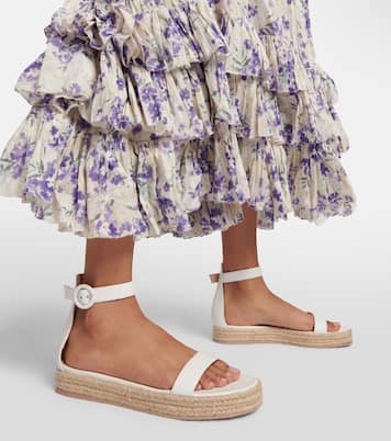 Sandali espadrillas con platform in pelle | Gianvito Rossi